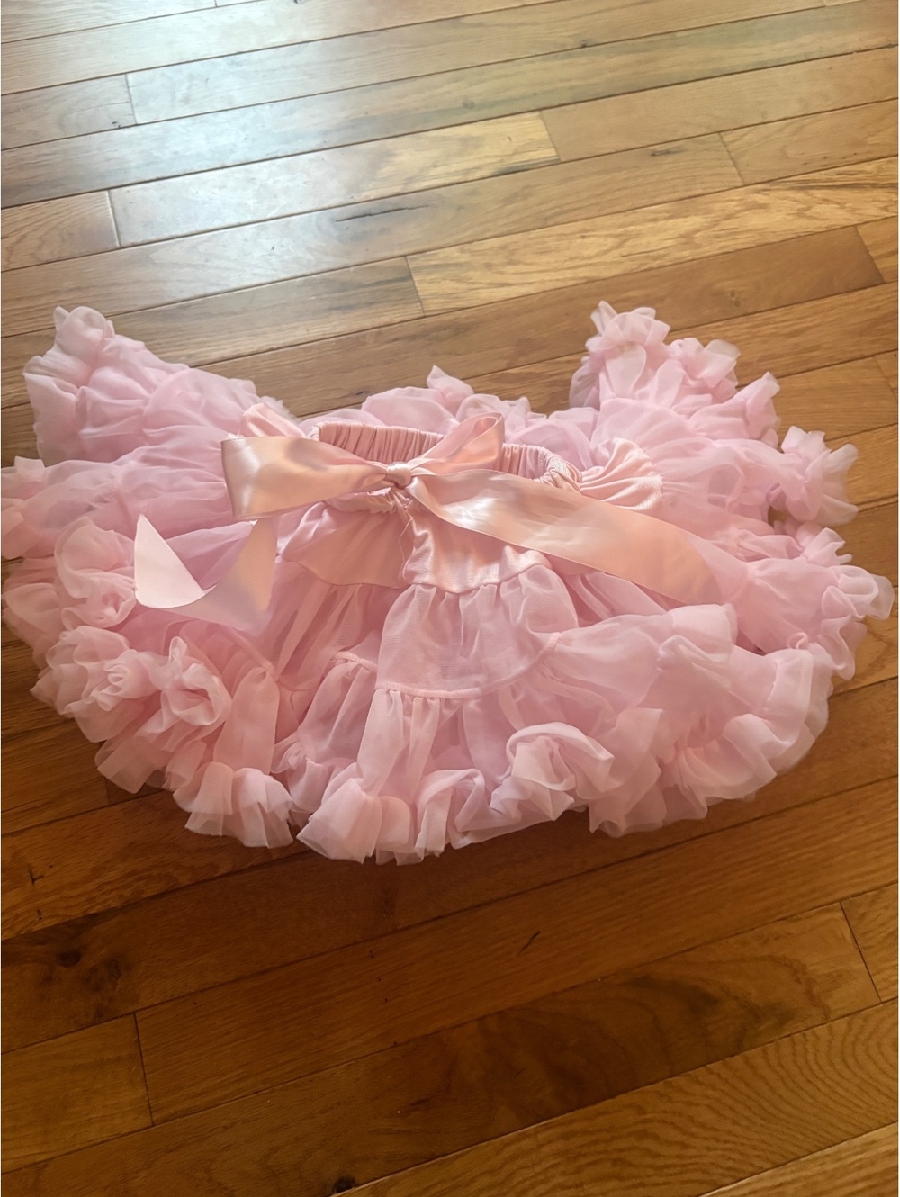 AdoraBelle Pink Infant Tutu Pettiskirt with Satin Bow, Size 0-6 Months